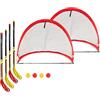 Bandito Fun Hockey Set completo con 2 X Set Racchette e pop up porta mini set
