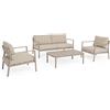 Bizzotto Set4 Salotto Sirius Timber