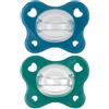 Chicco Dual Soft Succhietto Azzurro 16-36 Mesi 2 Pezzi