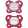 Chicco Dual Soft Succhietto Rosa 16-36 Mesi 2 Pezzi