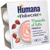 Humana Merenda Latte Fragola 4 Pezzi Da 100 G