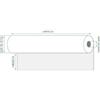 Rotolificio Pugliese Carta in rotolo per Plotter Rotolificio Pugliese D61P28-8814 80g 61mmx50m 2pz Bianco [D61P28-8814]