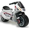BricoShop24 Moto Cavalcabile per Bambini Scooter Bianco Massimo 50 kg Maniglia