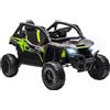 AIYAPLAY Macchina Elettrica per Bambini 12V KAWASAKI con Telecomando Nero