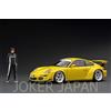Modello di accensione Accensione modello IG3245 1/18 RWB 997 giallo con Mr. Nakai JDM