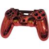 OUTLETISSIMO® Scocca Completa di Ricambio per Controller PS4 - Compatibile con Versione V2 (JDM-040/050/055) - Rosso Chrome