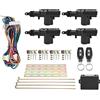 Aramox Kit Chiusura Centralizzata, Kit Centrale Remota Telecomando di Accesso Senza Chiave 12V con Indicatore LED con 2 Controller