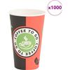 vidaXL 1000x Bicchieri da Caffè Monouso in Carta 120 ml (4 oz) Bicchierini Eco vidaXL