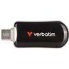 Verbatim USB Flash Drive 64GB Type-C 3.2 Gen 1 Black - High Speed Storage New