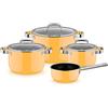WMF Fusiontec Mineral Pro, Topf-Set, 4-teilig, Mango Yellow 3201114070 4000530759603