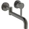 Ideal Standard - Gusto Miscelatore cucina a parete, proiezione del beccuccio di 246 mm, con cartuccia FirmaFlow, bocca girevole a 120°, aeratore interno, installazione a parete, Magnetic Grey
