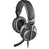 NGS VOX 805 Black - Cuffie stereo con microfono regolabile, adattatore USB-C e USB-A, cancellazione del rumore, controllo del volume, fascia imbottita, cavo da 2 m, plug and play, nero