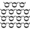 PATIKIL Clip a Molla per Tubi Flessibili da 16-18mm OD, 15pz Clip a Molla a Tensione Costante in Silicone per lista Carburante Tubo Aria in Silicone Tubo Acqua, Nero