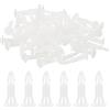 PATIKIL Distanziatore Supporto PCB, 50pz 12mm/0,47 Altezza di Supporto Standoff PCB Isolamento Scheda Colonna Testa Rotonda Supporto in Plastica per Scheda PCB PC, Bianco