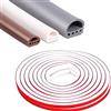 jackfru Guarnizione per porta, autoadesiva, 6 m, flessibile, in gomma, impermeabile, per porte (bianco, 9 mm x 8 mm)