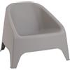 Toomax Poltrona Matera Grigio Tortora - Poltrona da Giardino Impilabile Resistente ai Raggi UV