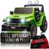 Auto Macchina Elettrica NEW Jeep Wrangler Rubicon 12V per Bambini porte apribili