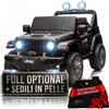 Auto Macchina Elettrica NEW Jeep Wrangler Rubicon 12V per Bambini porte apribili
