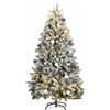 vidaXL Artificial Hinged Christmas Tree, Artificial Hinged Christmas Trees, Albero Di N