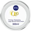 NIVEA Q10 Multipower 4in1 Crema rassodante corpo da 300 ml, Crema snellente pancia fianchi e glutei, Formula tonificante e rimodellante con Q10 ed Estratti di Soia
