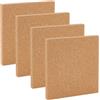 OLYCRAFT 4pz Piastrelle In Sughero per Bacheca Quadrata 20x20cm per Pareti Foglio di Sughero Spesso 15mm Bacheca per Sottobicchieri Tovagliette Cucina Sala Da Pranzo Forniture Artigianato Fai Da Te