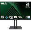 msi PRO MP245PG 23,8 Monitor FHD - Pannello IPS 1920 x 1080, 100 Hz, Schermo Eye-Friendly, Compatibile con montaggio VESA, Supporto Display Kit, Regolabile in 4 direzioni - HDMI 1.4, DisplayPort 1.2