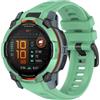 GIOPUEY Cinturini Compatibile con Garmin Instinct 3 50mm, Morbido Silicone Cinturino [Resistente all'Usura] [Traspirante] - Green