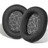 PESLNG Cuscini di ricambio in professionale compatibili con le cuffie SteelSeries Arctis 1/Arctis 3/Arctis 5/Arctis 7/Arctis 7P/Arctis 9X/Arctis Pro/Arctis Prime (Tessuto a rete da calcio-Nero)