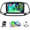 Fuluku 4+64GB Android 15 Autoradio per Fiat Doblo (2015-2021), Yeni Kasa Wireless Carplay Android Auto, 9 IPS Touch Screen Radio con Bluetooth 5.0/GPS/Telecamera posteriore/FM/WiFi/SWC