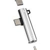 Kefiany Adattatore USB C a Jack 3,5 mm per iPhone 16 15 compatibile con Samsung S23 S22 Ultra Cuffie Caricabatterie Presa per IPad per Apple Auricolare Audio Cavo Ausiliario Connettore Tipo C Splitters Auto