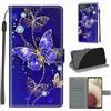 KENHONER Cover Compatibile con Samsung Galaxy A12 / M12 / F12, Premium Pelle PU Portafoglio Flip Libro Custodia per Samsung A12 [Protezione Completa] - Farfalla