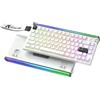 ATTACK SHARK R85 HE Tastiera Rapid Trigger 8000Hz, Precisione RT di 0,005mm, Tastiera Gaming Cablata 75%, Scatola Luminosa RGB, Switch Magnetici Hall, Attuazione Regolabile, Snap Tap, Bianco