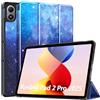 TiMOVO Cover Compatibile con Xiaomi Redmi Pad 2 Pro 12,1 Pollici 2025, Sottile e Leggero, Cover Protettiva a Guscio Posteriore Rigido, Auto Sveglia/Sonno, Cielo Stellato Blu
