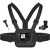 TesRock Imbracatura Pettorina Chesty Compatibile con Tutti i GoPro, Supporto Petto per Go Pro DJI Osmo AKASO Telecamere d'azione, Confortevole e Stabile - Nero