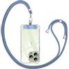 Anfire Collana universale per tutti gli smartphone, cinturino per cellulare da appendere con pad, cordino per cellulare, catena per esterni, viaggi, supporto per cellulare, regolabile e rimovibile