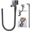 TELESIN Supporto da Asta Selfie Flessibile Coda di Scimmia per GoPro Hero 13/12/11/10/9/8/7/6/5/Max/Mini Black, DJI OSMO Action, Monopiede, Accessori per Fotocamera d'azione