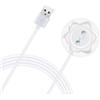 JTMM Caricatore di ricambio per Rose Toy, adattatore USB per dock in piedi, cavo di ricarica rapida magnetico per massaggiatori a rosa, bianco