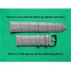 22 MM Lusso Eleganza Braccialetto Modello Alligatore Grigio Topo Per Francese
