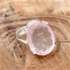 Brillante Rosa Kunzite Gemma 925 Argento Sterling Mano Anello Tutti Misura AC-26