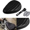 NATGIC - Cuscino per sedile per moto Harley, Honda, Yamaha, Suzuki Kawasaki (Nero)