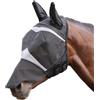 Shires FlyGuard Pro - Maschera antimosche a rete fine, con protezione UV, per orecchie e naso