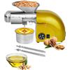 FoundGo 1800W Pressa per Olio 0-300℃ Macchina della Pressa per Olio Pressa Automatica a Freddo/Caldo Acciaio Inossidabile di Grado Macchina per la Pressa di Olio,6-9 kg/ora