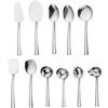 UCFBWO Set di utensili da cucina, 11 pezzi, utensili da cucina, in acciaio inox, set di utensili da cucina