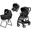 Peg Perego PROMO MODULAR DAYS Trio Peg Perego Veloce con Culla Belvedere e Primo Viaggio Lounge + Borsa Cambio True black True black