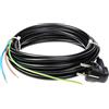 Ehmann 9065x0100 Cavo di Collegamento da 5 m con Spina con Contatto di Protezione, Nero