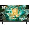AIWA Televisore SMART TV 32" QLED, Sistema TV TIZEN OS, colore nero