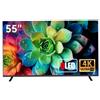 AIWA Televisore SMART TV 55" QLED, Sistema TV TIZEN OS, colore Nero