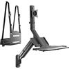 Maclean Supporto da parete per monitor e tastiera con molla a Maclean MC-838