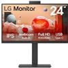LG 24BA850-B 23.8" FHD 1920x1080 LED Monitor HDMI VGA PC Black Fast Shipping