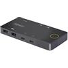 StarTech.com StarTech KVM Switch C2-H46-UC2-PD HDMI USB-C 4K Keyboard Mouse Box Black 2-Port